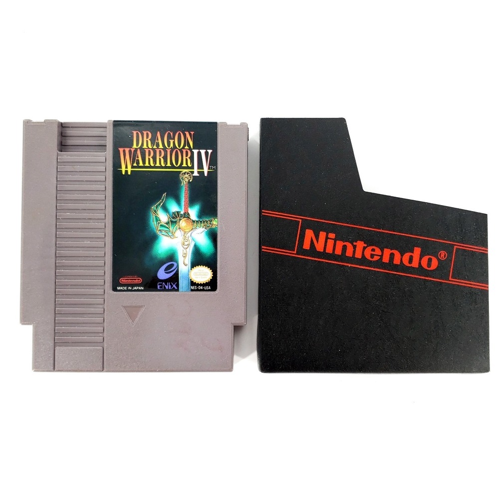 Dragon Warrior IV (Nintendo NES, 1992) Authentic Super Clean Label Tested Works